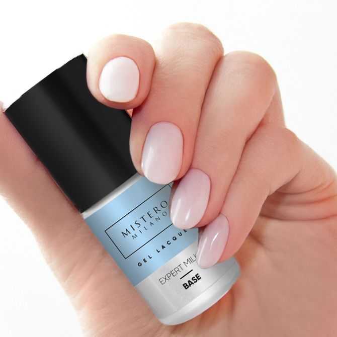 Mistero Milano baza EXPERT BASE MILKY do lakierów hybrydowych 12ml 1095 - obrazek 3
