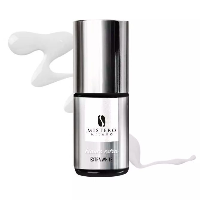 MM biały lakier hybrydowy EXTRA WHITE 7 ml 1029 - obrazek 2