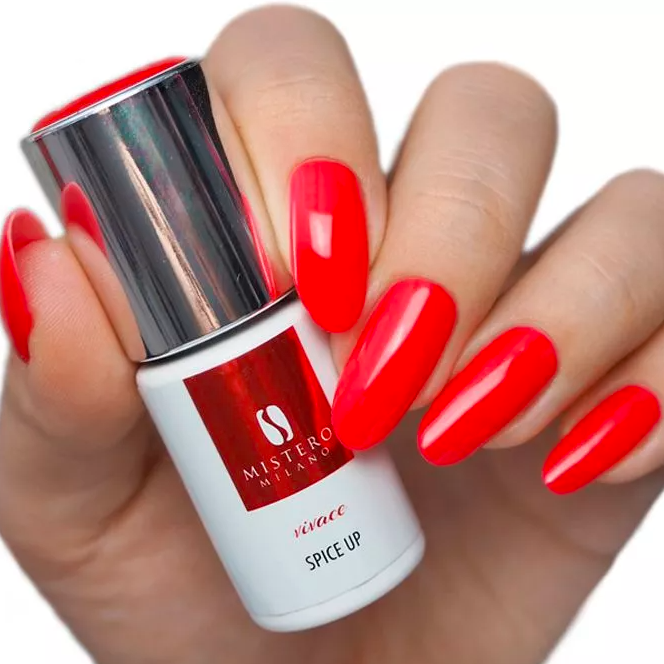 MM czerwony lakier hybrydowy SPICE UP 7 ml 1143
