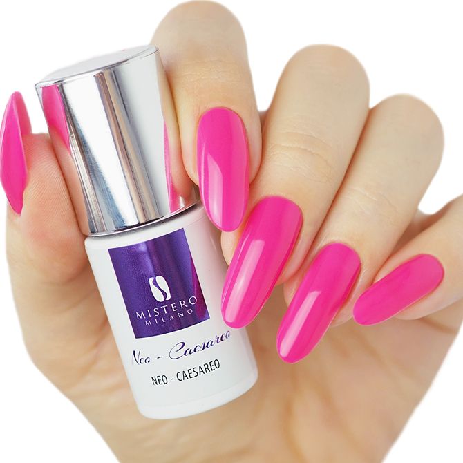 MM różowy lakier hybrydowy NEO - CEZAREO 1222 6 ml