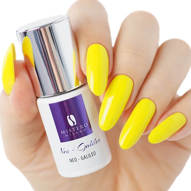 MM żółty neonowy lakier hybrydowy NEO - GALILEO 6 ml 1226