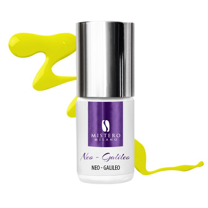 MM żółty neonowy lakier hybrydowy NEO - GALILEO 6 ml 1226 - obrazek 2