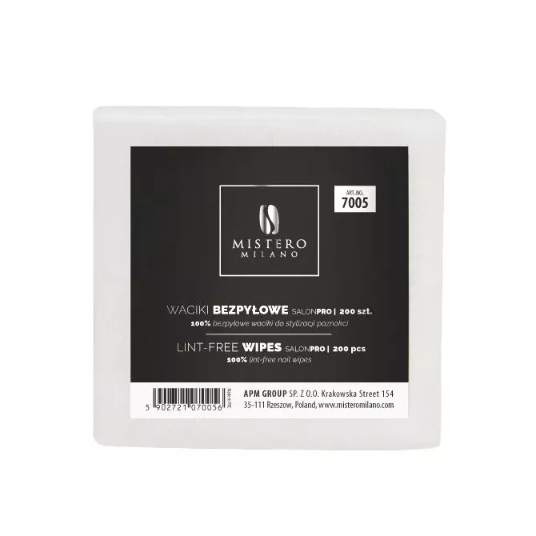 MM Waciki Bezpyłowe SalonPRO 200 szt. 7005