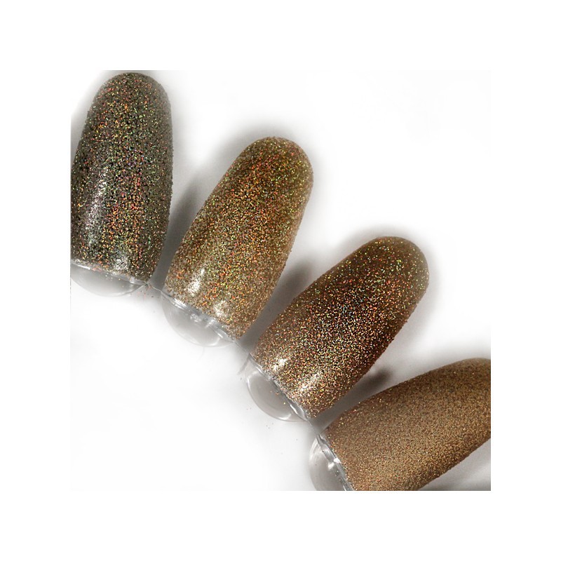 Efekt tęczy - ciemny złoty 8588