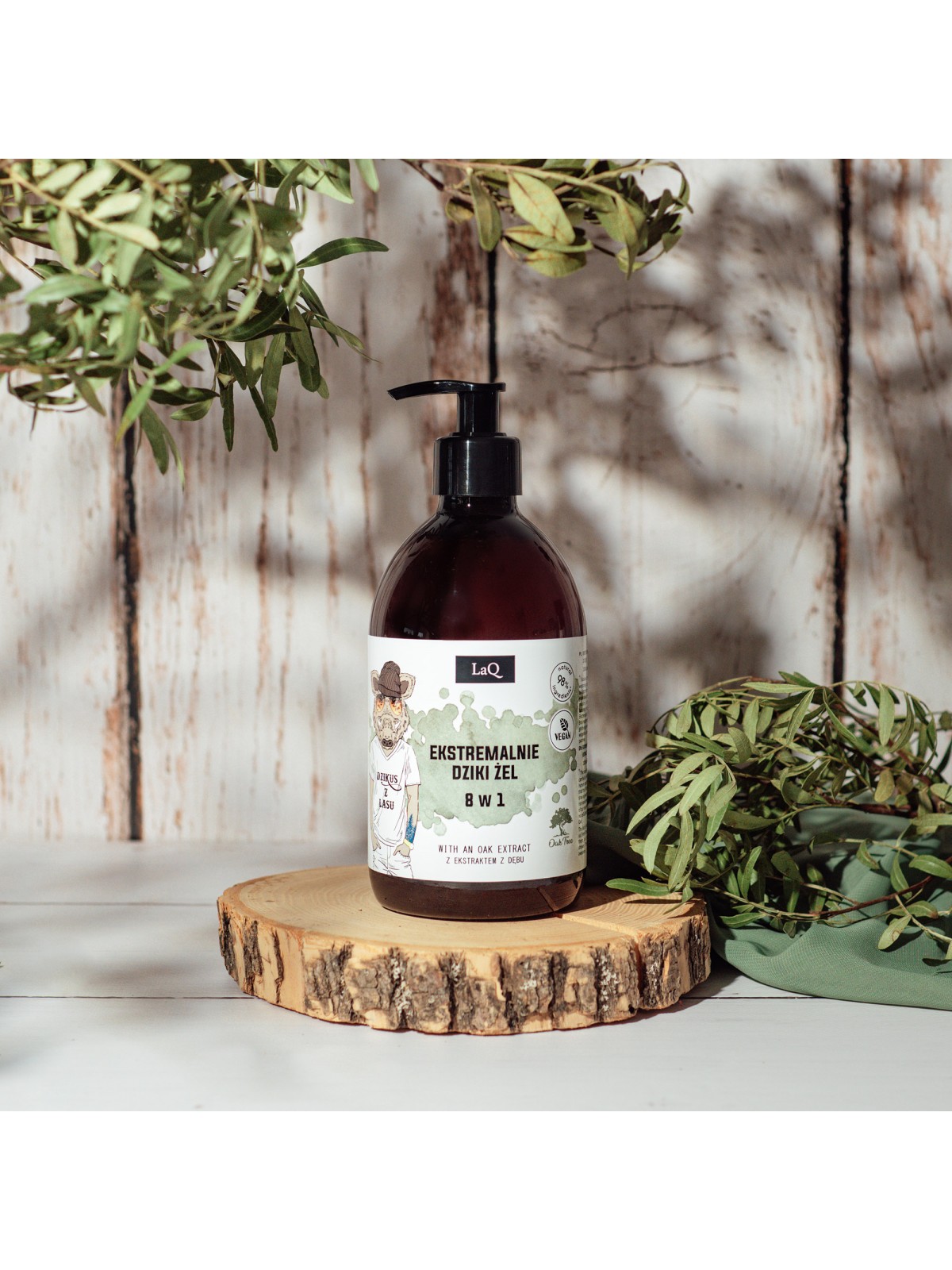 LaQ Żel pod prysznic 8 w 1 DZIKUS Z LASU 500 ml - obrazek 2