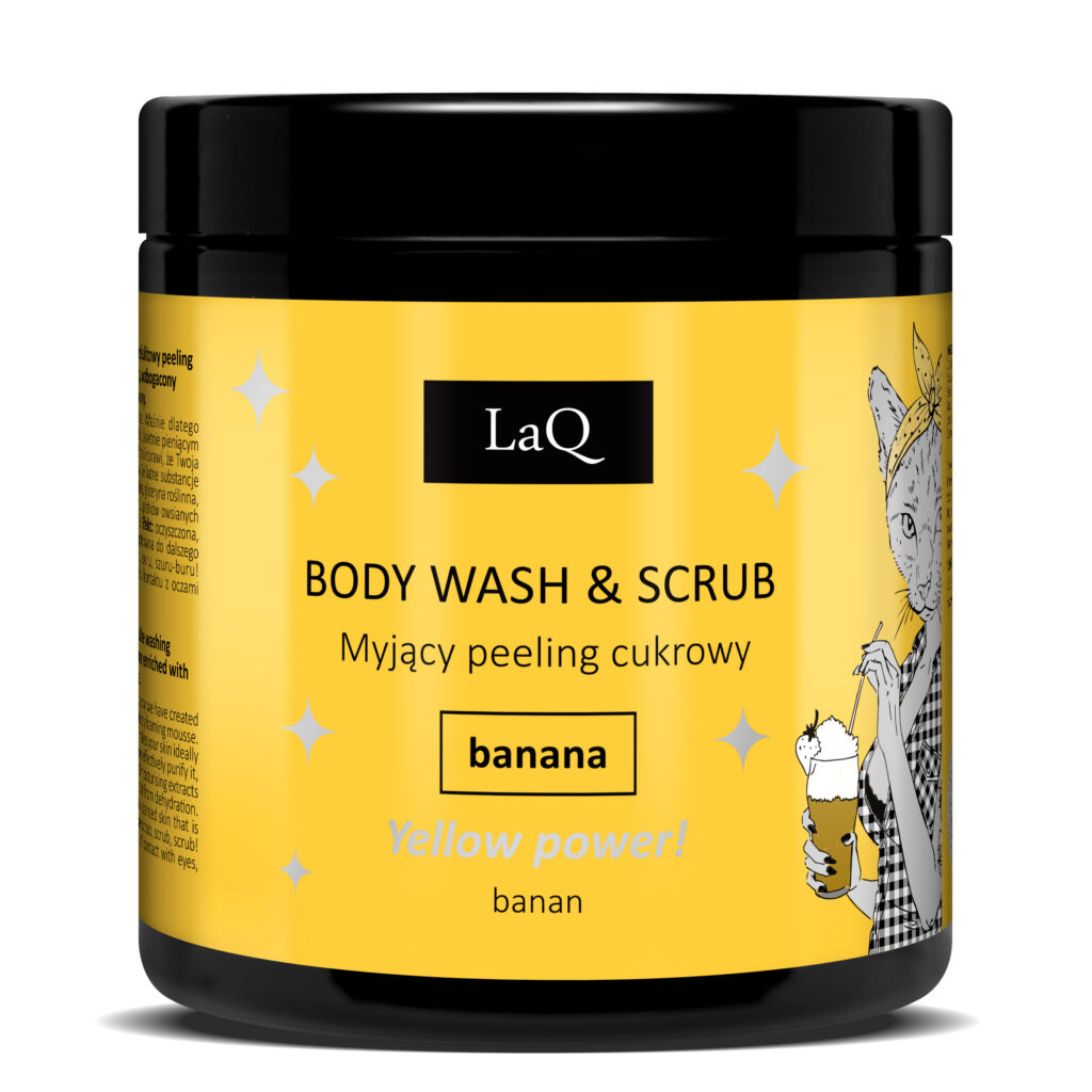 LaQ Peeling cukrowy myjący BANAN