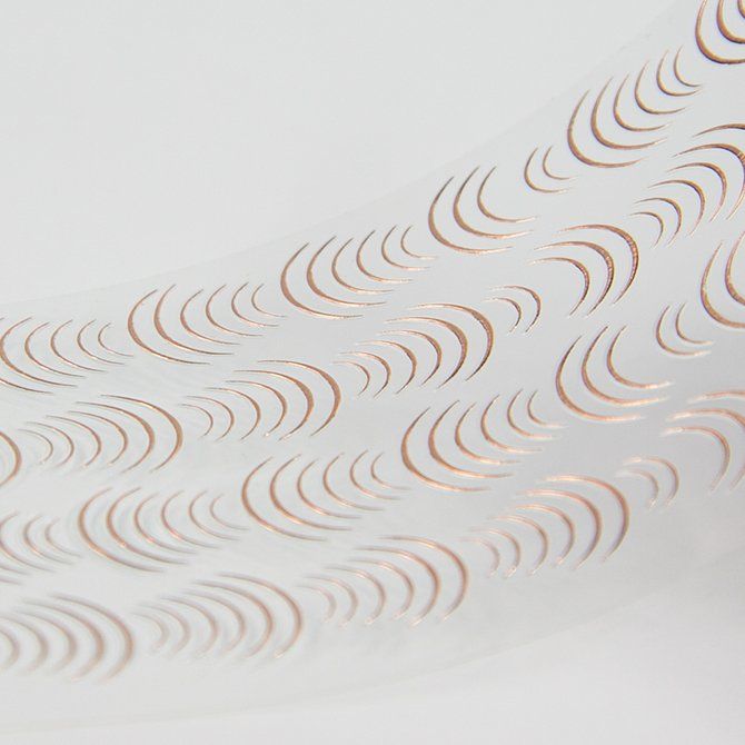 MISTERO MILANO Naklejki do paznokci Elastic Bow Rose Gold 5120 - obrazek 2