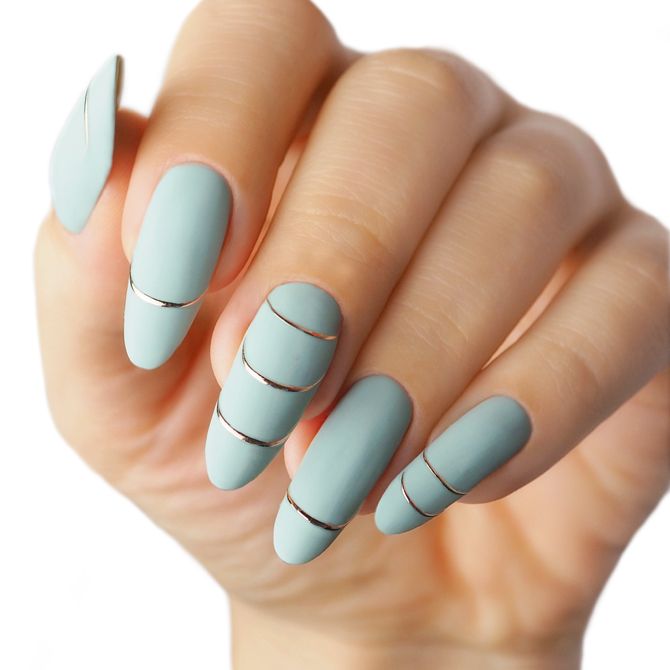 MISTERO MILANO Naklejki do paznokci Elastic Bow Rose Gold 5120 - obrazek 3