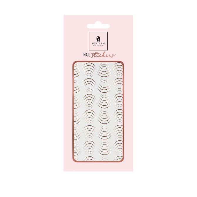 MISTERO MILANO Naklejki do paznokci Elastic Bow Rose Gold 5120