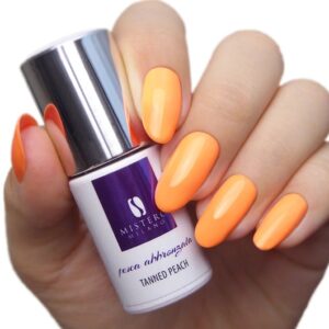 MM pomarańczowy lakier hybrydowy OPALONA BRZOSKWINKA 7 ml 1281