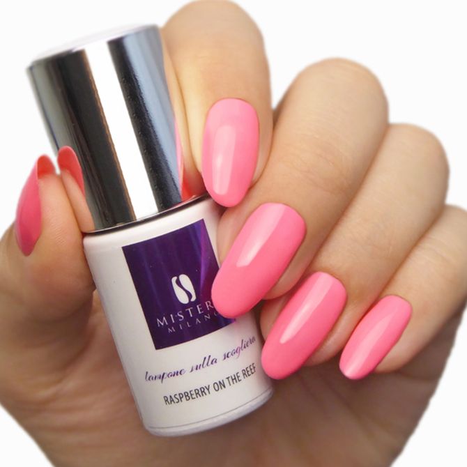 MM malinowy lakier hybrydowy MALINA NA RAFIE 7 ml 1283