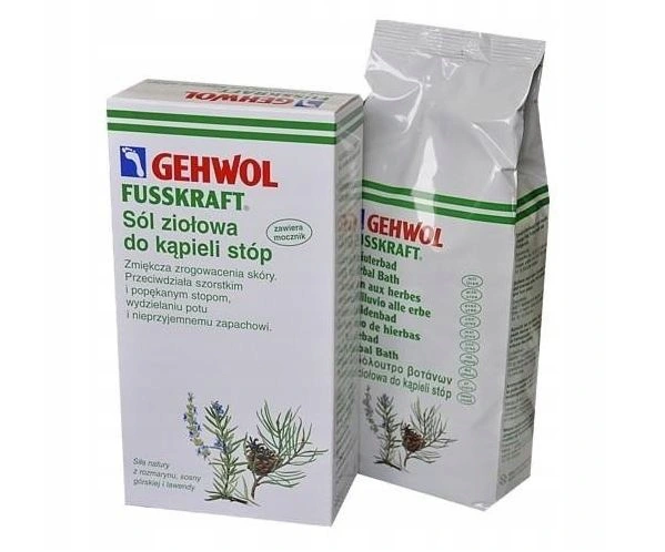 GEHWOL Sól ziołowa do kąpieli stóp Fusskraft Kräuterbad 400g