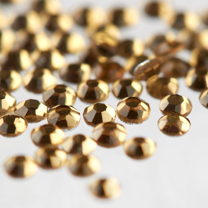 MM ciemno złote cyrkonie do paznokci SS8 dark gold 5143/8 - obrazek 2