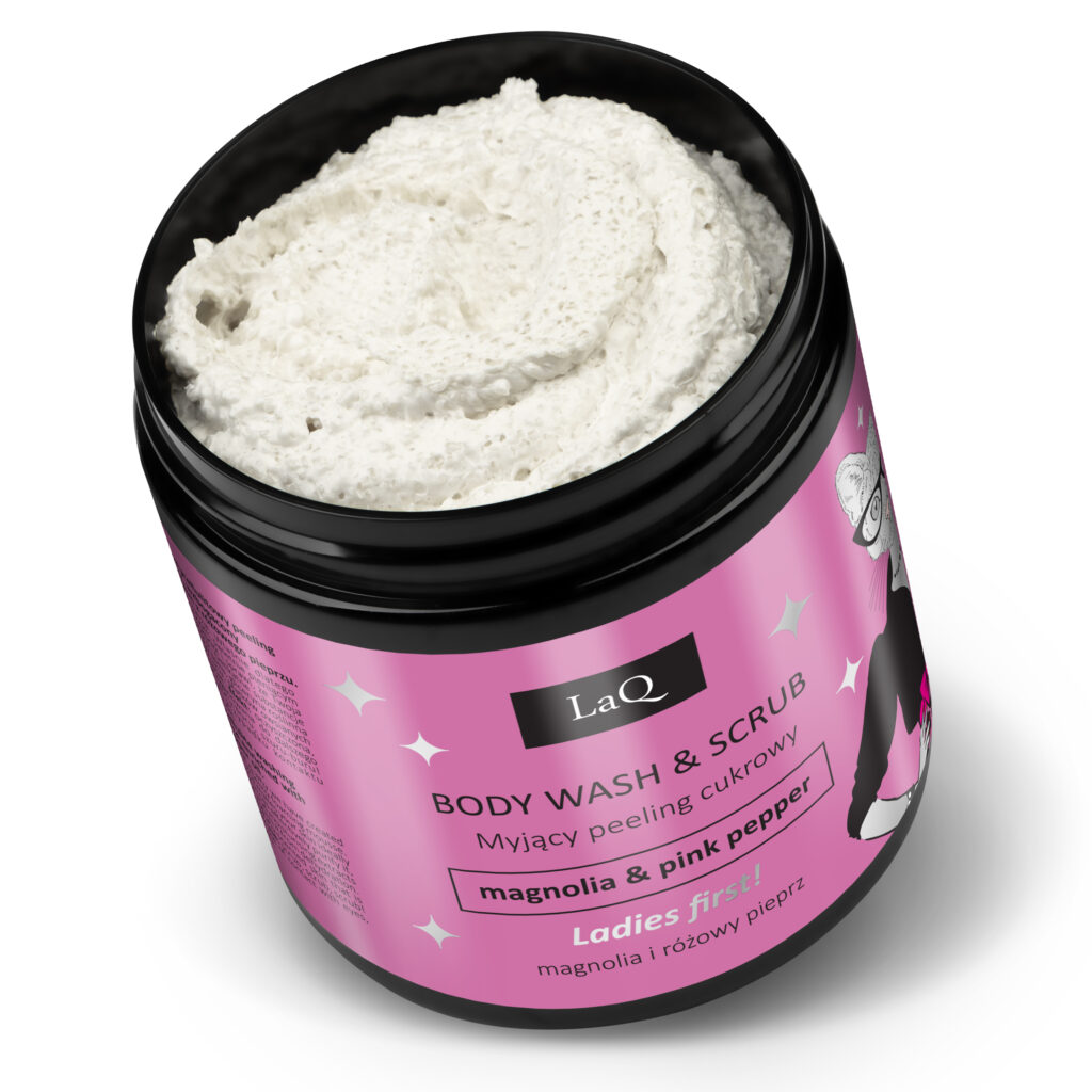 LaQ Peeling cukrowy myjący MAGNOLIA 220g - obrazek 2