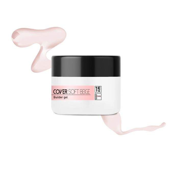 MM Żel cover różowy SIMPLE SHAPE Cover Soft beige – 15 g 2060