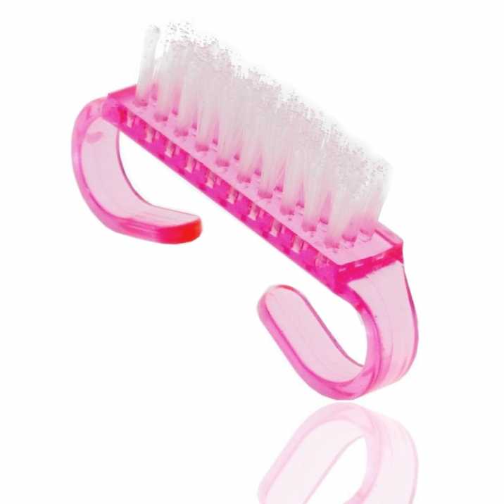 Szczoteczka do manicure i pyłu - mała różowa