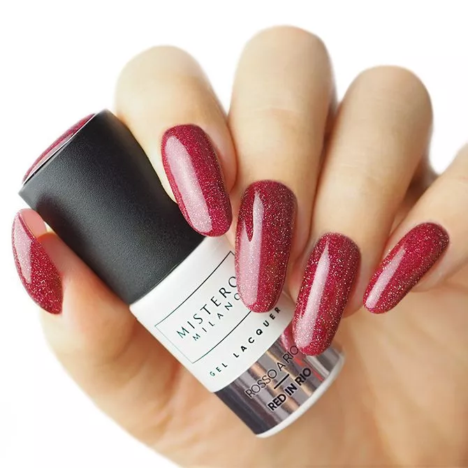 Mistero Milano Lakier hybrydowy Czerwień w Rio 1327 - obrazek 2
