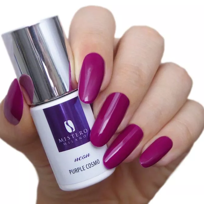 Mistero Milano Lakier hybrydowy Purple Cosmo 9933 7ml - obrazek 2