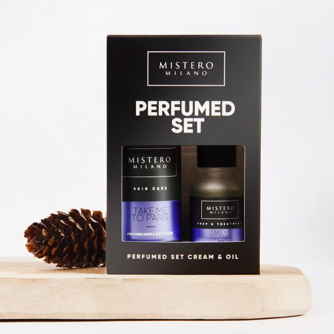Mistero Milano Zestaw Świąteczny Take me to Paris - perfumowany krem i oliwka - obrazek 2
