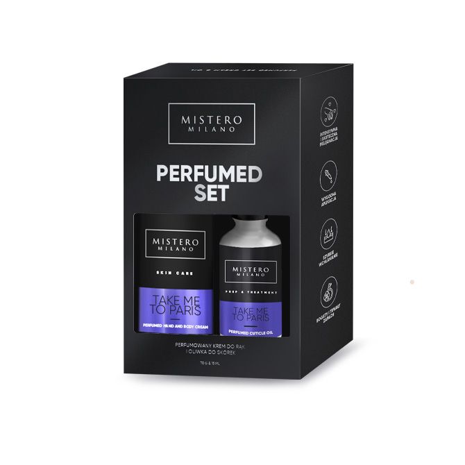 Mistero Milano Zestaw Świąteczny Take me to Paris - perfumowany krem i oliwka