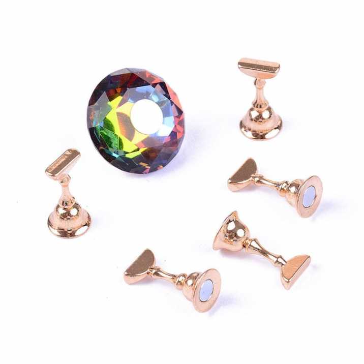 Magnetyczny uchwyt stojak holder do wzorków i zdobień diament opalizujący