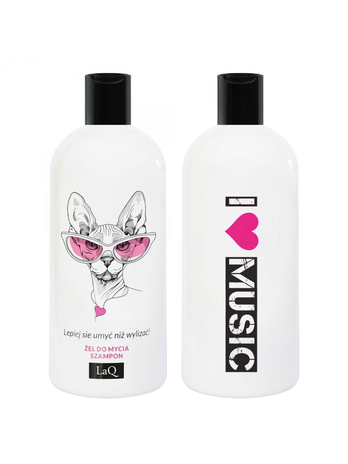 LaQ Żel do mycia i szampon do włosów 2w1 300 ml KOTKA
