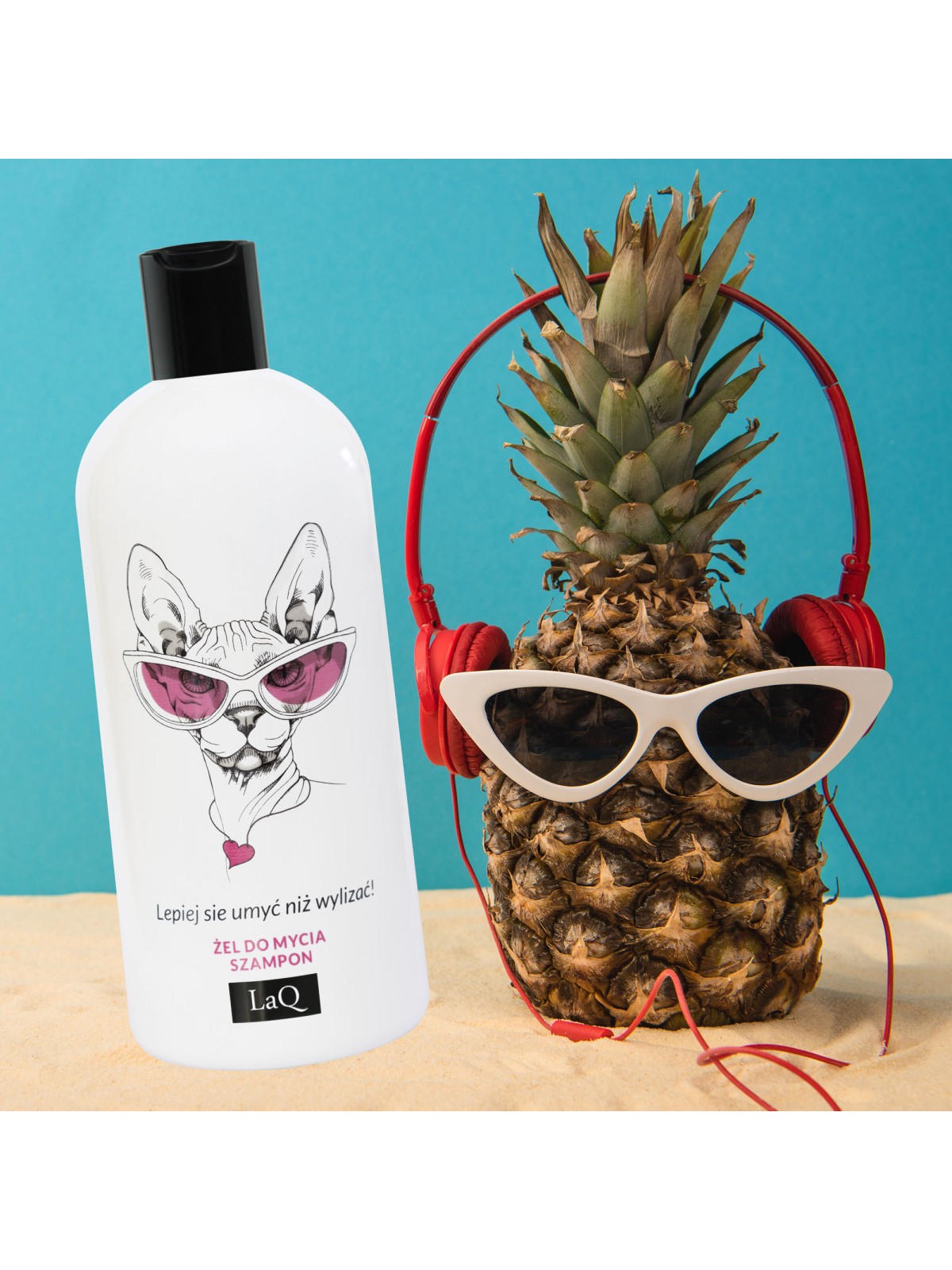LaQ Żel do mycia i szampon do włosów 2w1 300 ml KOTKA - obrazek 2