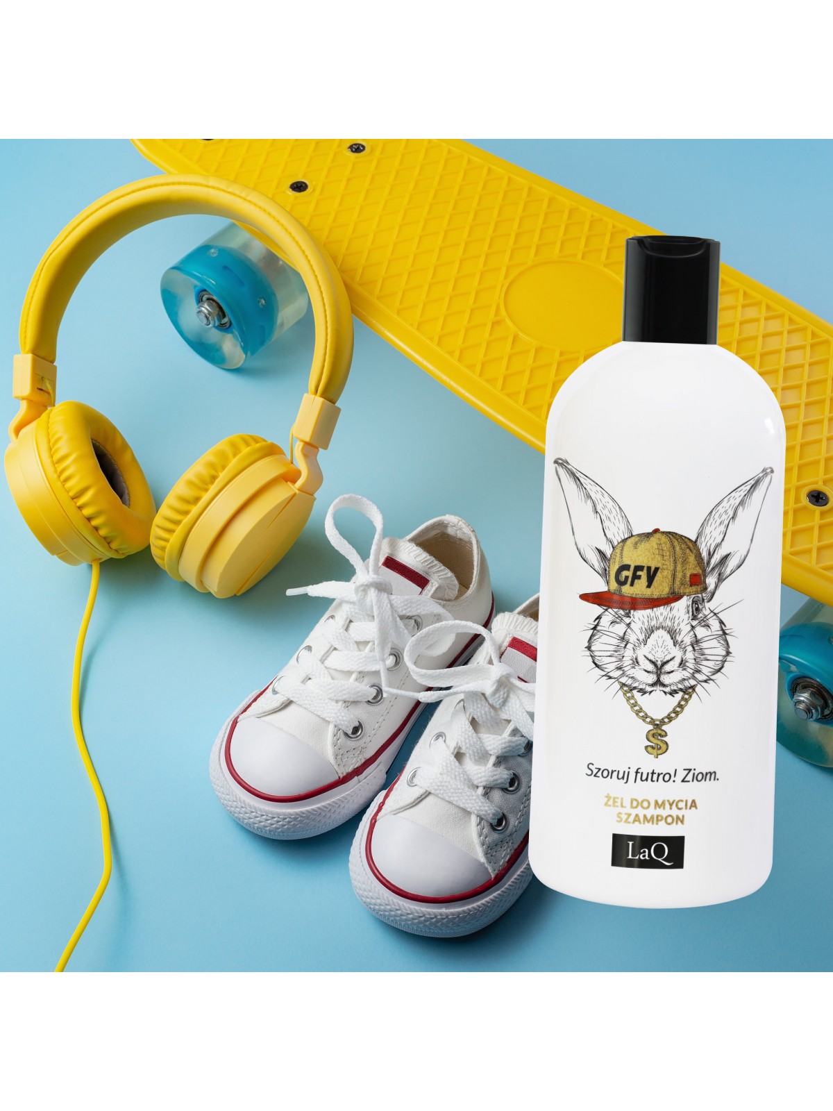 LaQ Żel do mycia i szampon do włosów 2w1 300 ml KRÓLIK - obrazek 2