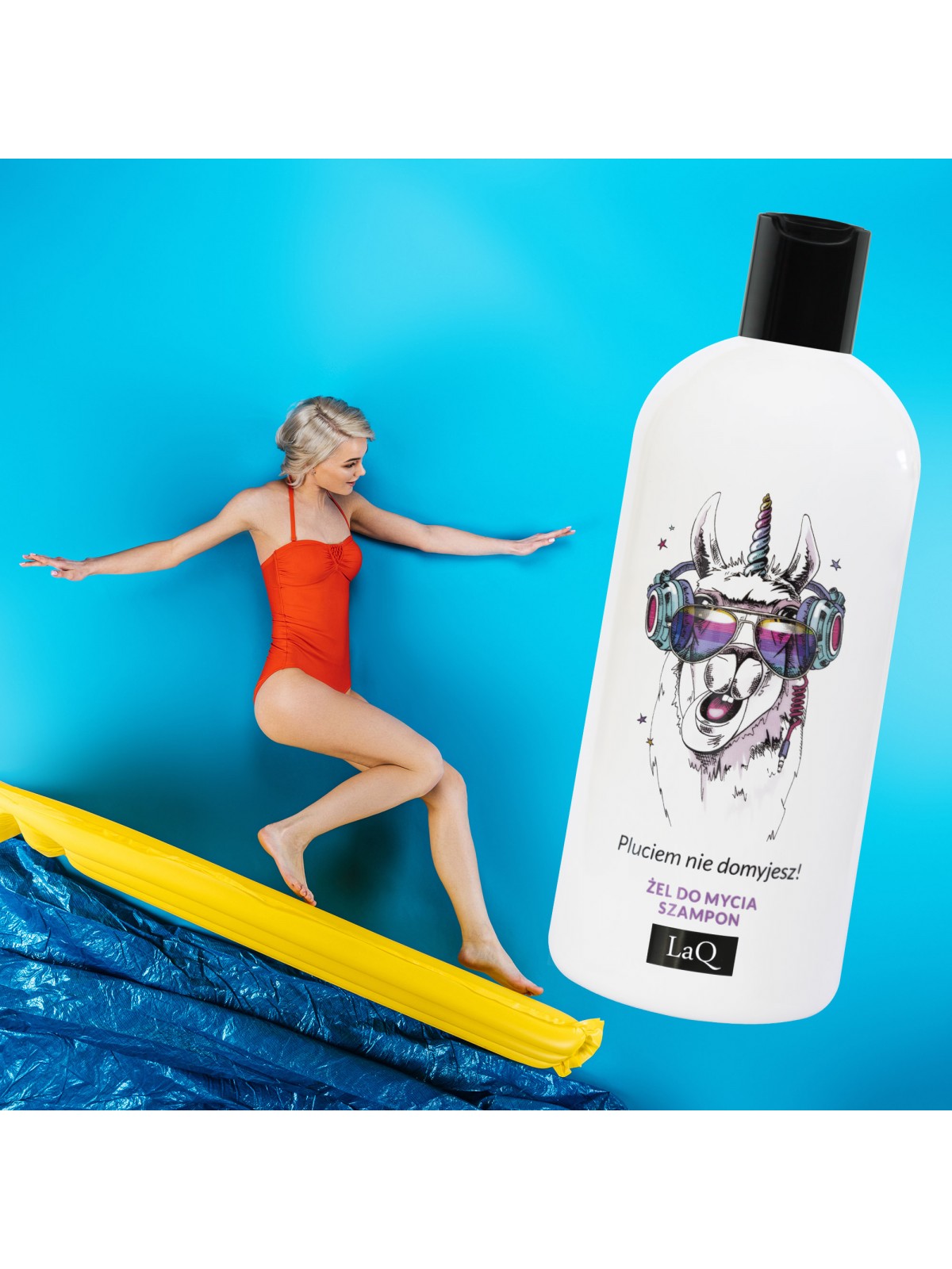 LaQ Żel do mycia i szampon do włosów 2w1 300 ml LAMA - obrazek 2