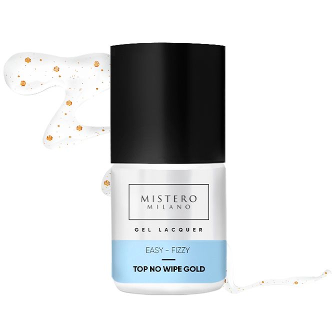 Mistero Milano Top hybrydowy EASY-FIZZY z drobiną gold 1410 12ml
