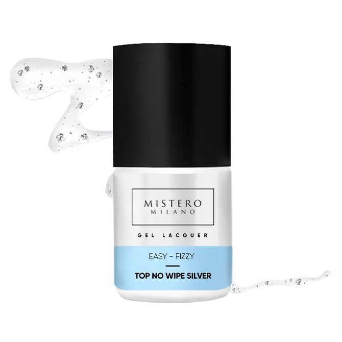 Mistero Milano Top hybrydowy EASY-FIZZY z drobiną silver 1411 12ml