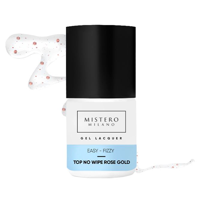 Top hybrydowy EASY-FIZZY z drobiną Rose Gold 12ml  1413