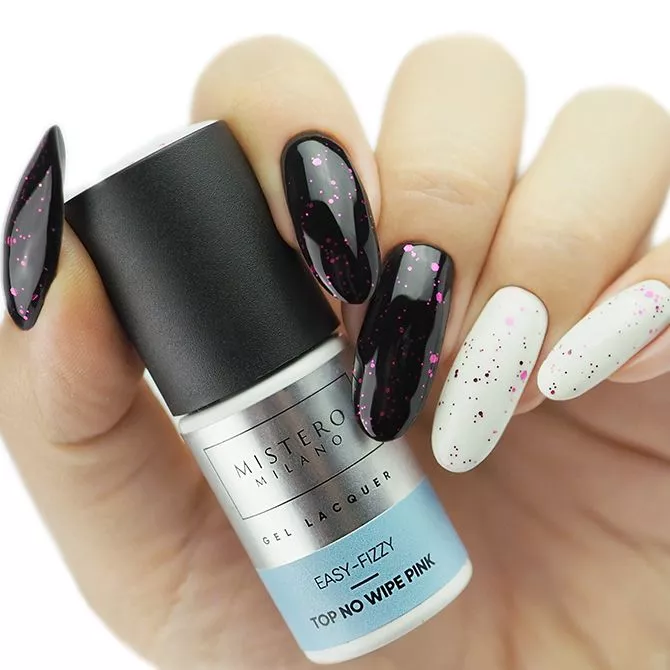 Top hybrydowy EASY-FIZZY z drobiną Pink 7ml 1415 - obrazek 2