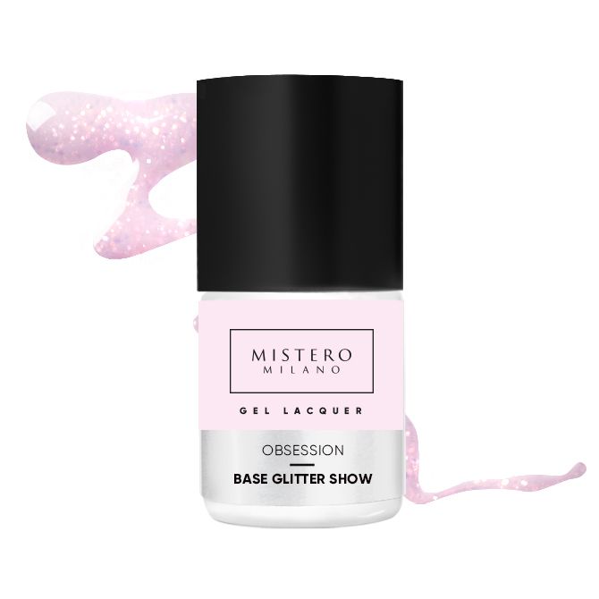 Mistero Milano Baza coverowa z drobiną OBSESSION GLITTER SHOW 12ml 1457