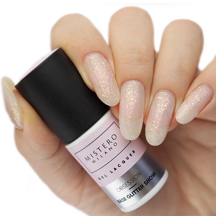 Mistero Milano Baza coverowa z drobiną OBSESSION GLITTER SHOW 1457/7 - obrazek 2