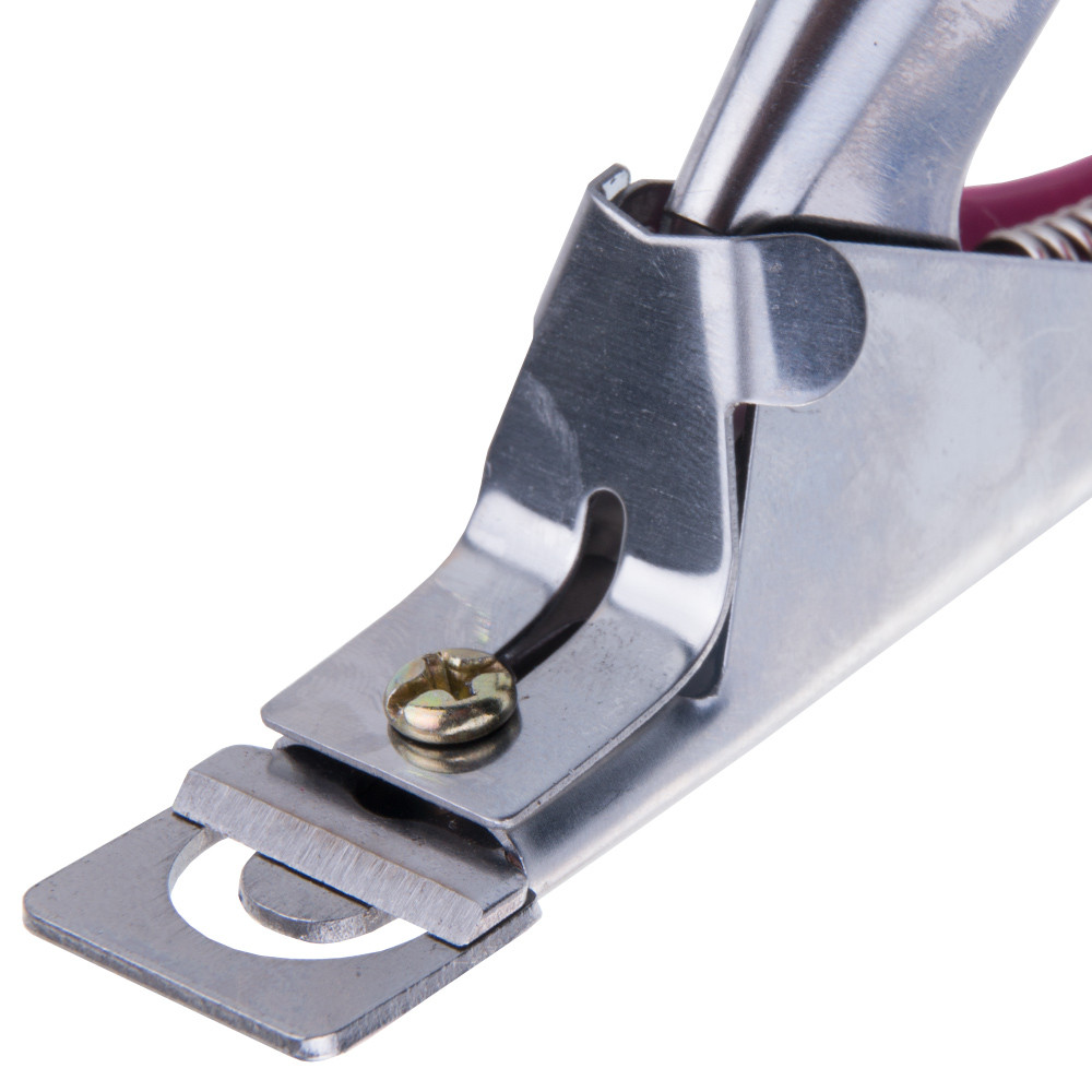 Gilotyna do tipsów powlekana gumą jasno różowa - obrazek 2