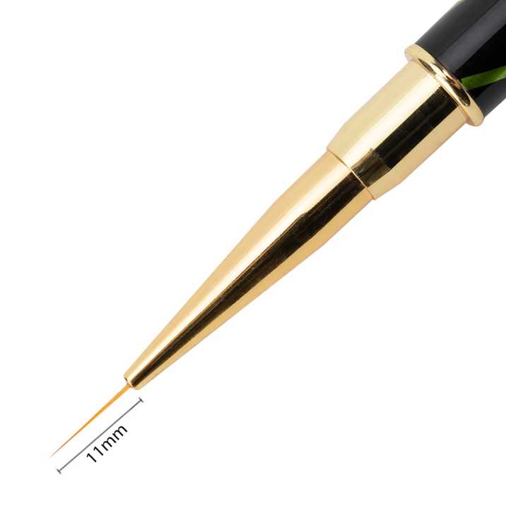 Pędzelek do zdobień Illusion Line z cyrkoniami długość włosia 11mm - obrazek 2