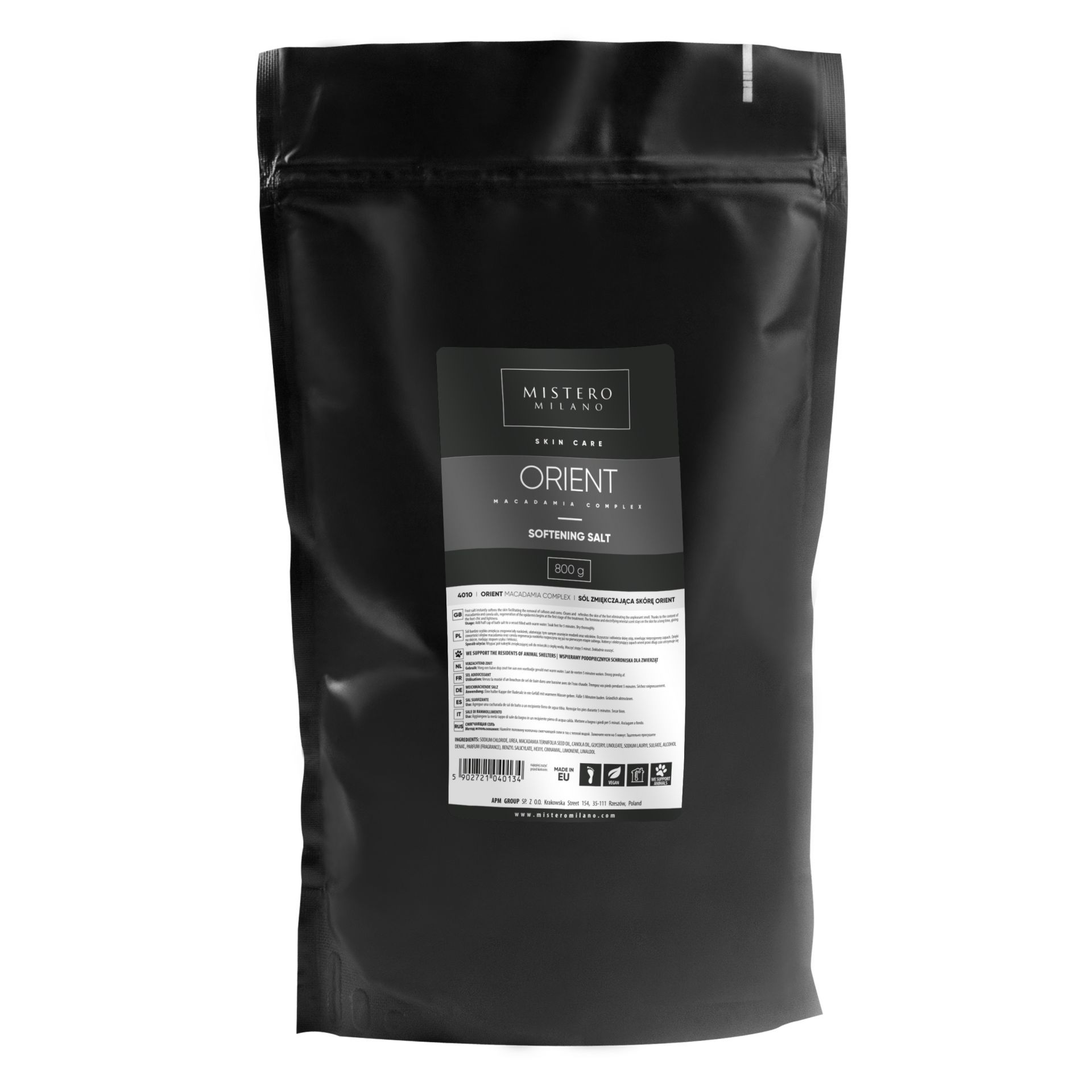 Mistero Milano Sól zmiękczająca skórę ORIENT 800 g