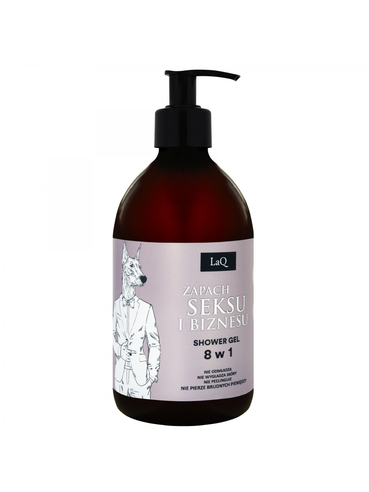 LaQ Doberman Żel pod prysznic 8w1 500ml różowy limited