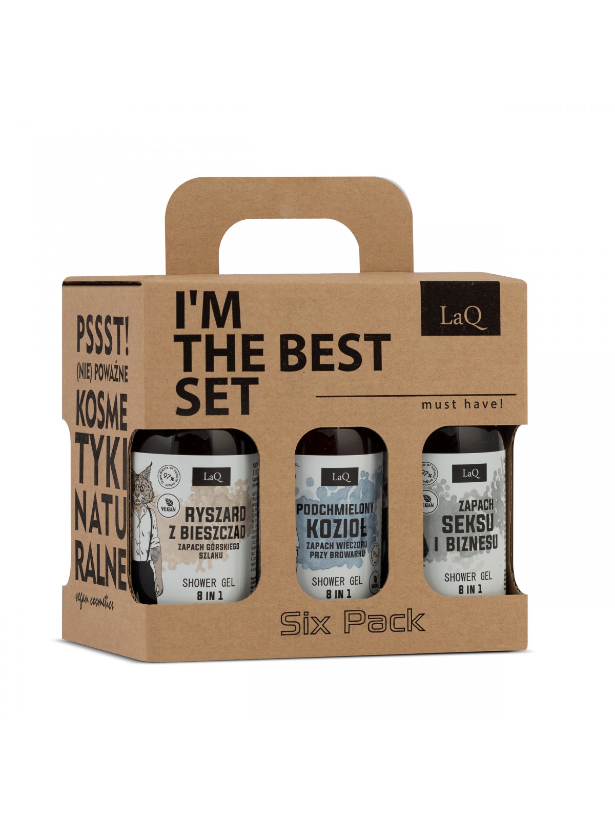 LaQ Zestaw: 6 x żel pod prysznic 100 ml MEN SET - obrazek 2