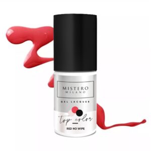 MM Lakier hybrydowy Color Top TOP NO WIPE czerwony top bez przemywania 7 ml 1508