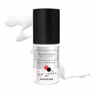 MM Lakier hybrydowy Color TOP NO WIPE biały top bez przemywania 1509