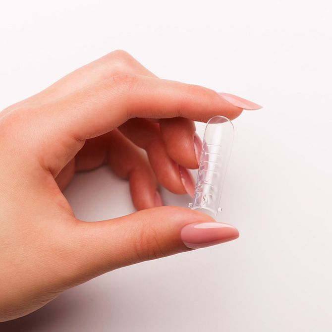 MM Górne formy do paznokci DUAL NAILS - kwadrat 120 szt. 8085 - obrazek 2