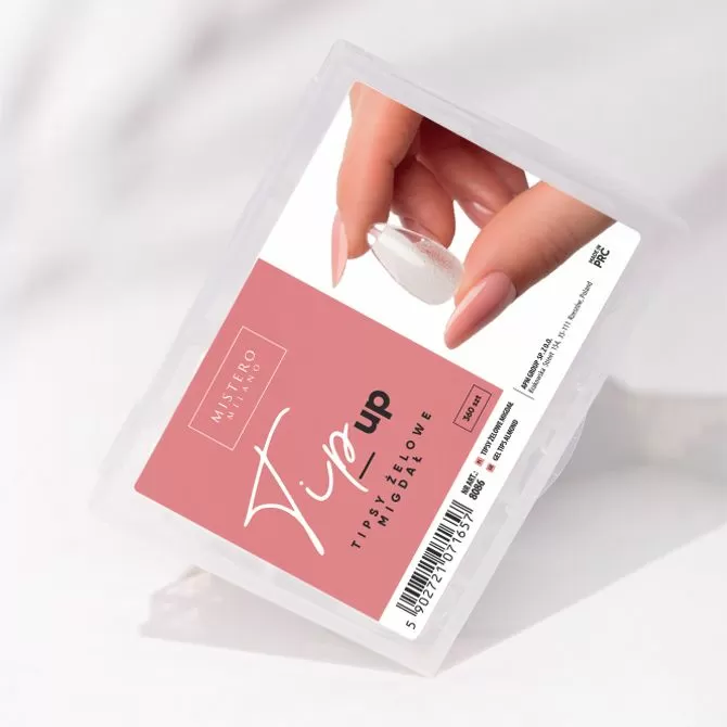 MM Tipsy żelowe TipUp! - migdał 360szt 8086