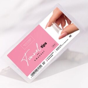 MM Tipsy tunelowe - kwadrat przezroczyste 504 szt. 8091