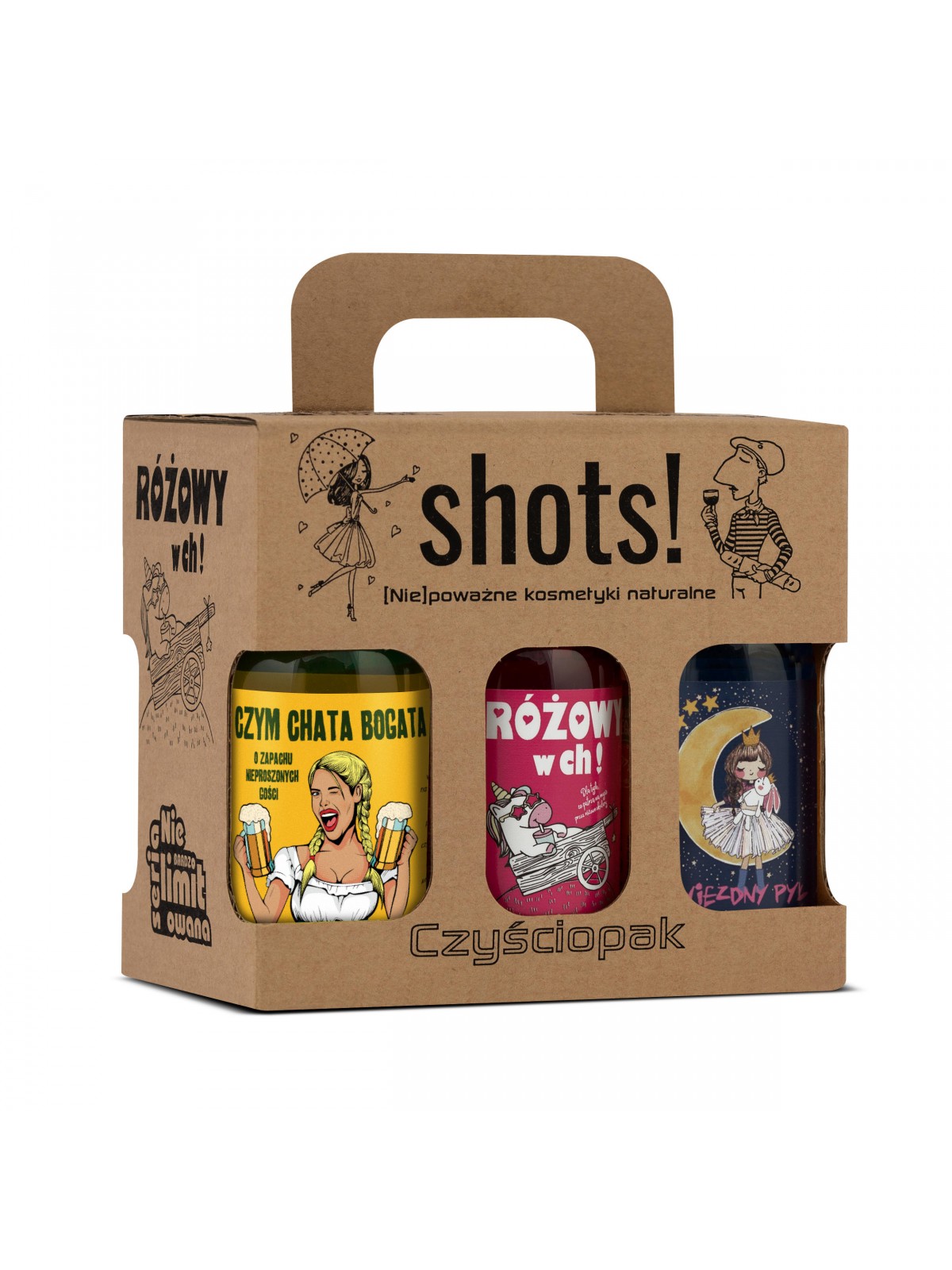 LaQ Shots! żel pod prysznic 6 x 100 ml CZYŚCIOPAK SZCZĘŚCIOPAK - obrazek 3