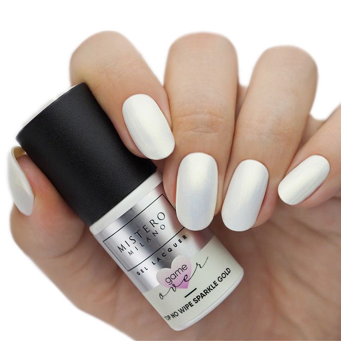 MM Top hybrydowy perłowy GAME OVER! Sparkle Gold 1525 - obrazek 3