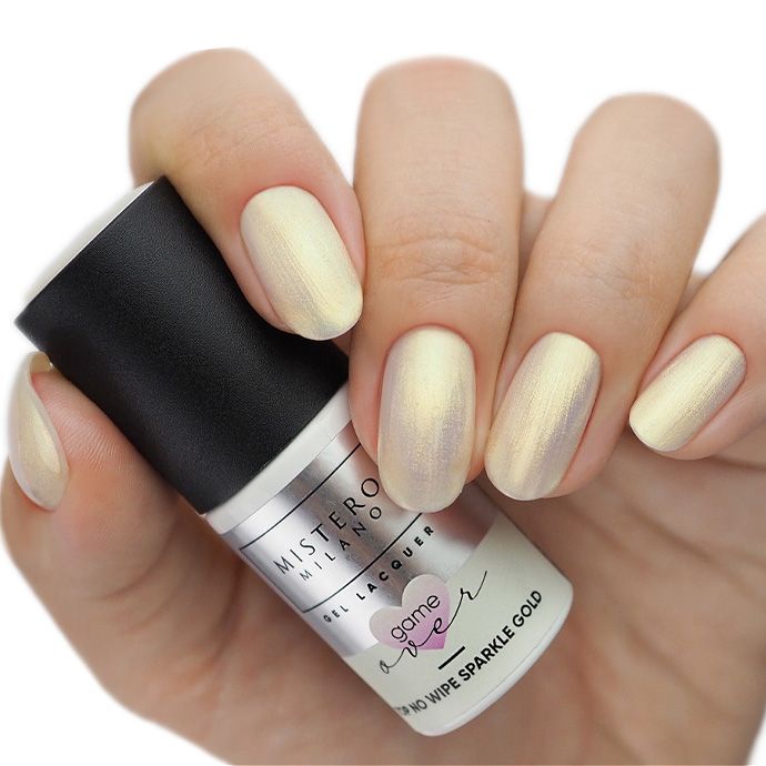 MM Top hybrydowy perłowy GAME OVER! Sparkle Gold 1525 - obrazek 2