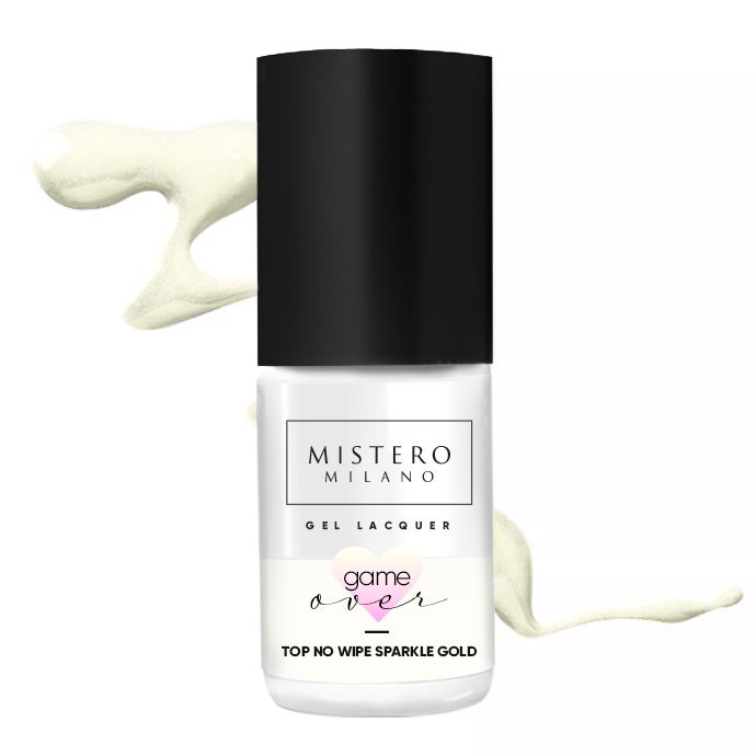 MM Top hybrydowy perłowy GAME OVER! Sparkle Gold 1525