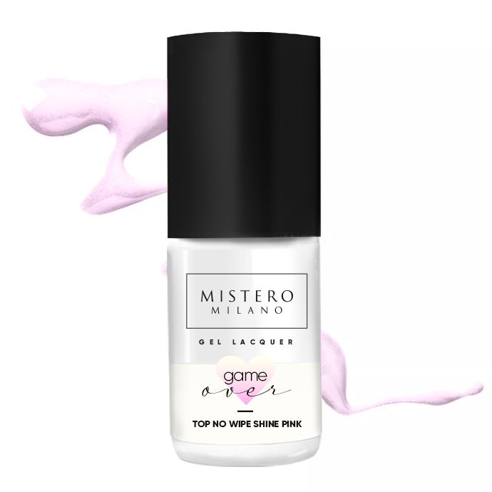 MM Top hybrydowy perłowy GAME OVER! Shine pink 1526